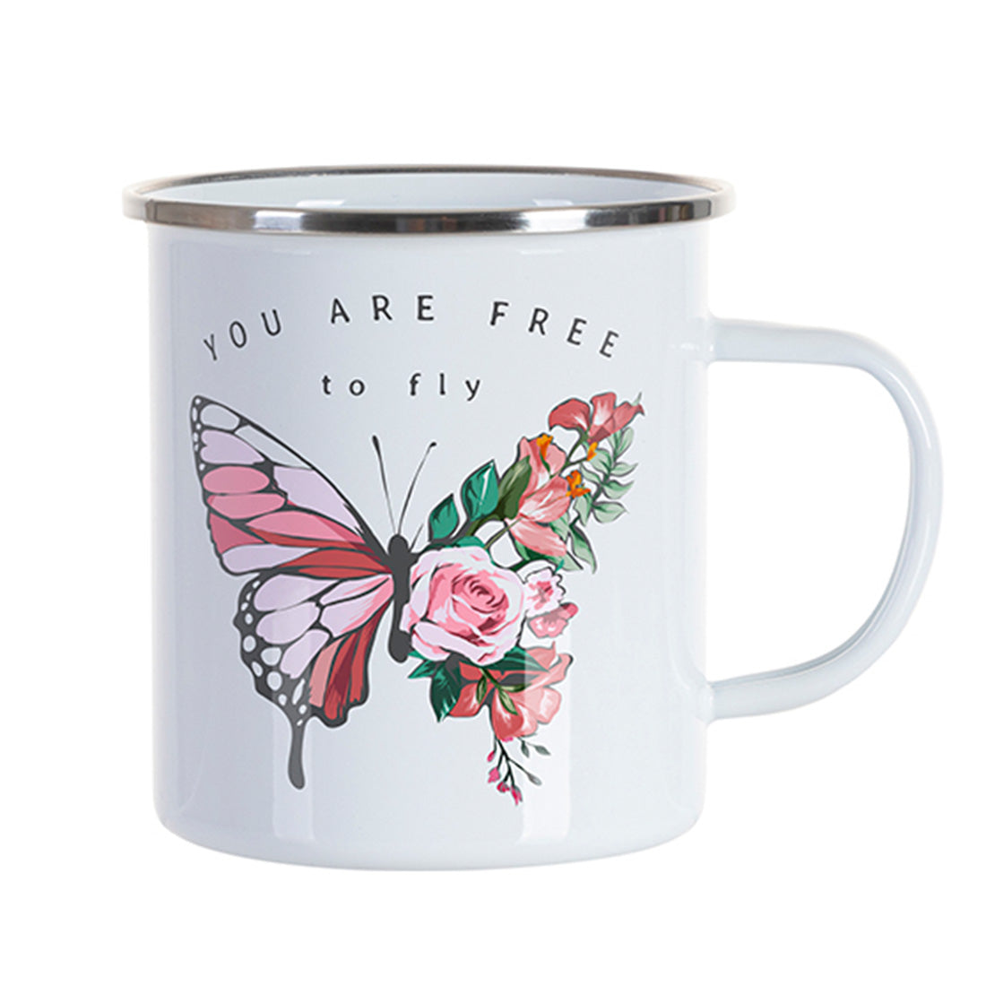 Pearl Coating™ 17oz/500ml Sublimation Enamel Cup with Flat Bottom - Pack of 6 - Joto Imaging Supplies Canada